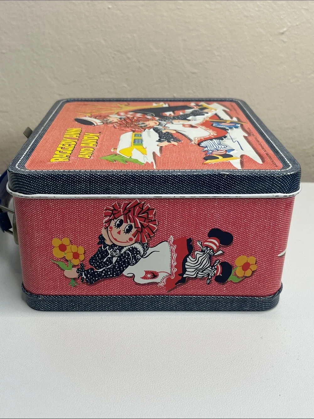 Vintage 1973 Raggedy Ann and Andy Metal Lunchbox